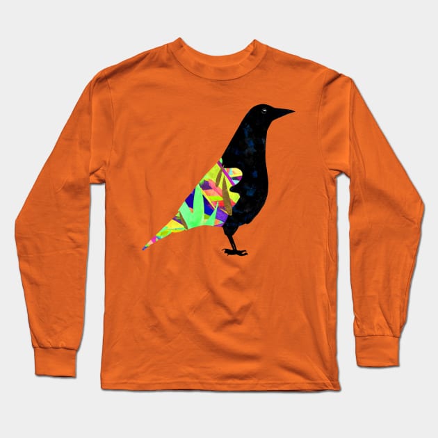 The Fashionista Crow Long Sleeve T-Shirt by AmayaBrydon